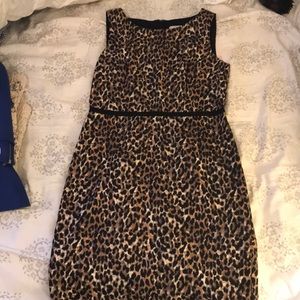 LOFT cheetah print dress